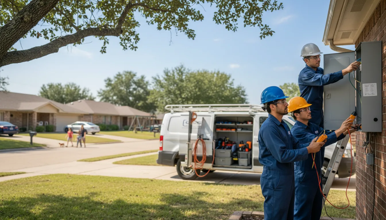 Certified electrician providing emergency electrical services in Mora, LA